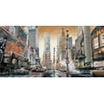 thumbnail image 2 of Daniels, Matthew 32x18 White Modern Wood Framed Museum Art Print Titled - Crossroads - Times Square, 2 of 4