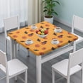 thumbnail image 3 of Halloween Themed Table Cover with Elastic Hem 34x34 Inch Square - Features Spooky Ghosts and Pumpkins Pattern for Seasonal Decor, 3 of 6