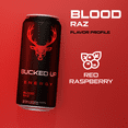 thumbnail image 4 of Bucked Up Energy Drink, 300mg Caffeine, Blood Razz, 16 fl oz, 1 Can, 4 of 11