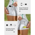 thumbnail image 6 of Attraco Tennis Dresses for Women Contrasting Colors with Shorts and Pockets and Bra V Neck Racerback Golf Activewear, 6 of 9