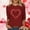 Wine, variant on Goodtrade8 Juniors Plus Size Tops Valentine Casual Pullover Spring Graphic Crew Neck T-Shirts for Women Trendy