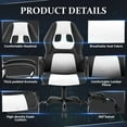 thumbnail image 6 of YRLLENSDAN,Gaming Chairs for Adults,Gaming Computer Chair,Gaming Chair with Massager,Gamer Chairs for Adults,Video Game Chairs,Adjustable,White, 6 of 7