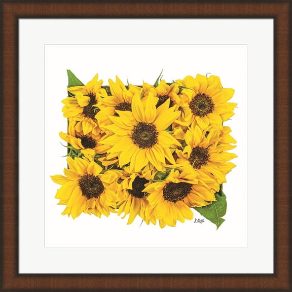 Great Art Now Sunflower Bouquet by Donnie Quillen, Framed Wall Art, 19.75W x 19.75H