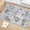 Silver/Grey, variant on Moroccan Trellis Washable Rug, Kitchen Rugs for Entryway Bathroom, Non-Slip Indoor Door Mat Ultra-Thin, Small Oriental Throw Carpet for Bedroom Entry