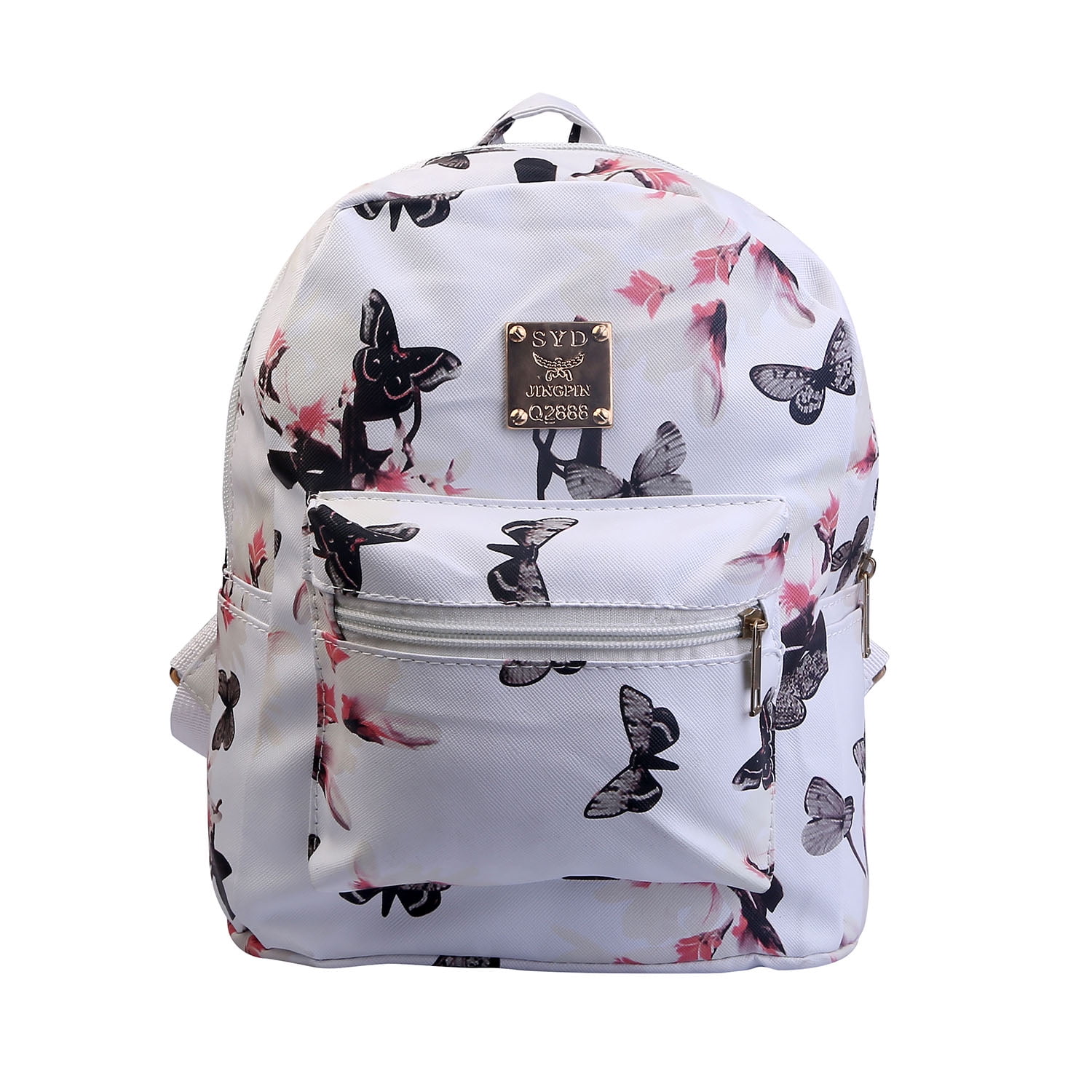 Blue White Stripe MoreChic Causal Canvas Stripe Backpack Cute Teen Backpacks For Teen Girls Women