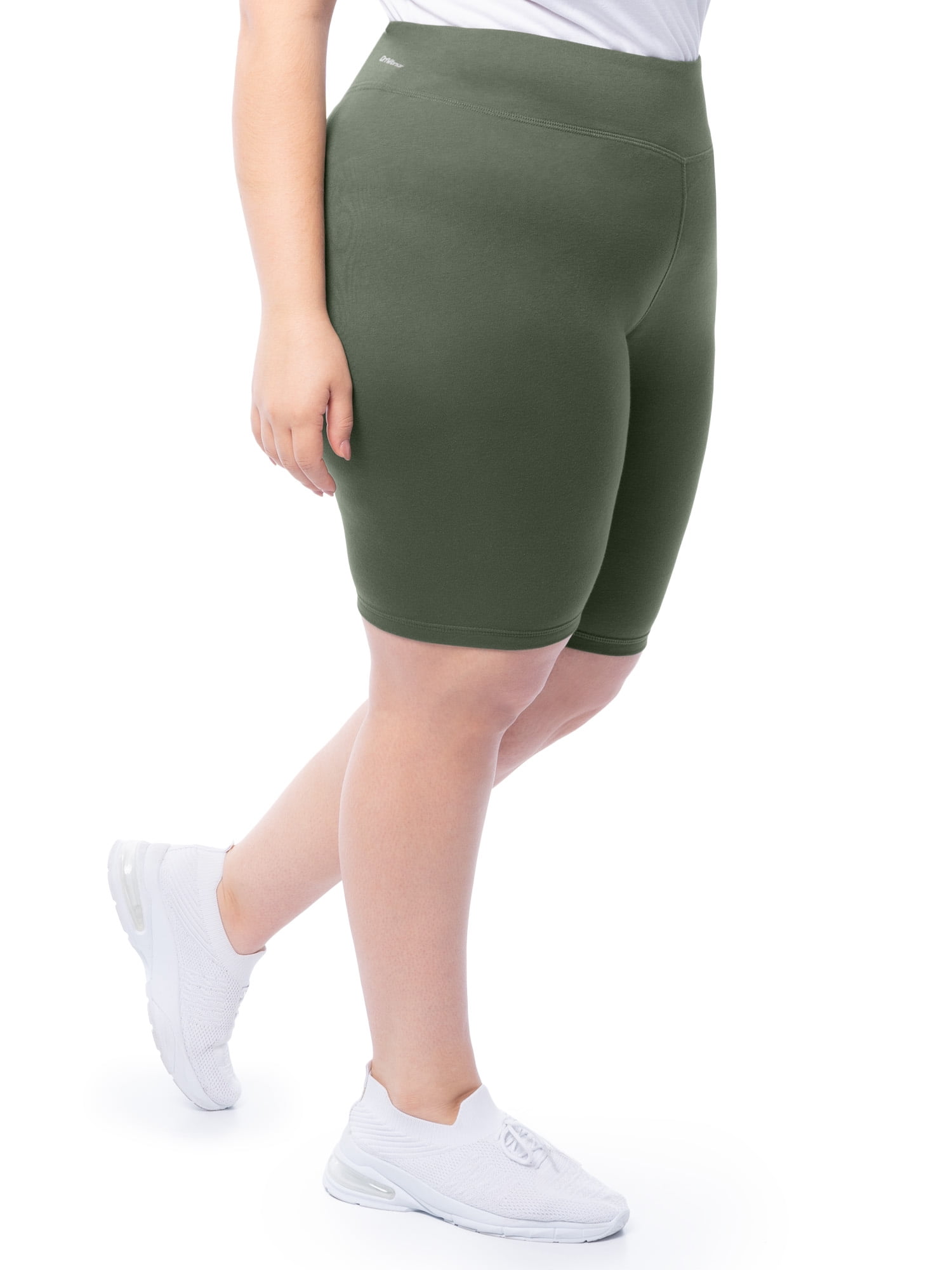 Athletic Works Women's Plus Size Core Active Dri-Works Bike Shorts