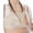 Beige, variant on Gyexs Women Front Button Nursing Bra Wireless Push Up Support Maternity Comfort Seamless Breastfeeding Bra Top, Purple, Size 40