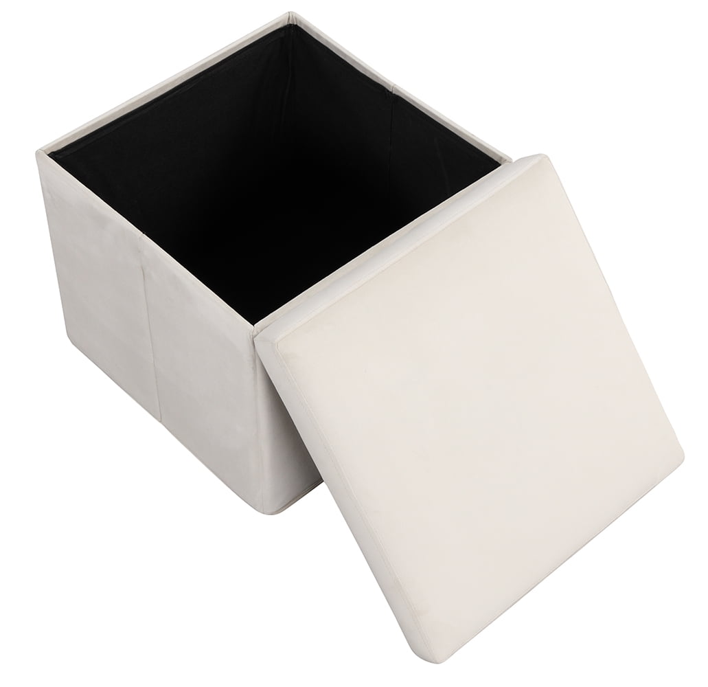 Angel Line Sonia Upholstered Swivel Glider w/ Storage Ottoman, Cream