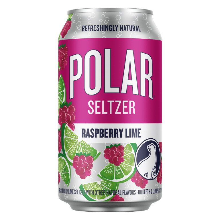 Polar Seltzer Raspberry Lime Sparkling Water, 12 fl oz, 18 Pack photo 4