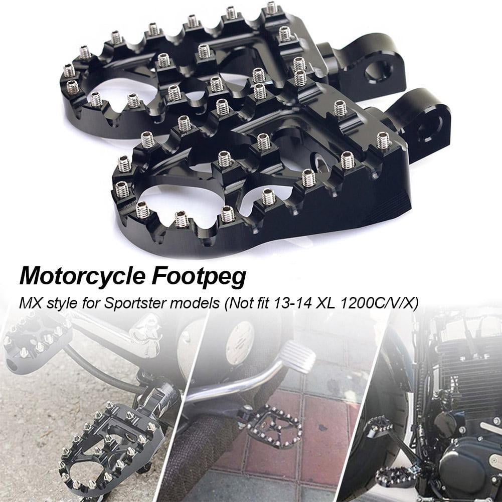 1 Pair Motorcycle CNC Footrests Foot Pegs for Harley-Davidson Sportster Iron 883