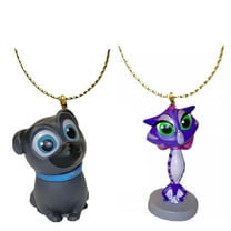 Puppy Pals Dog Bingo & Hissy Ornament Pvc Figure Charm Figurine Dangler Disney New