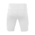 thumbnail image 5 of Biking Shorts for Men with Pockets 8''/5''/3'' High Waisted Yoga Workout Gym Spandex Tummy Control Athletic Shorts White, Size XXXL, 5 of 5