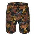 thumbnail image 4 of Kdxio Chicken Rooster Pattern Mens Casual Shorts - Drawstring Summer Beach Sports Shorts for Men, 4 of 9