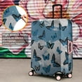 thumbnail image 4 of Blue Butterfly Cloud Pattern Luggage Cover Fashion Suitcase Cover Baggage Covers Fit 25-28 Inch Luggage (Go Travel), 4 of 5