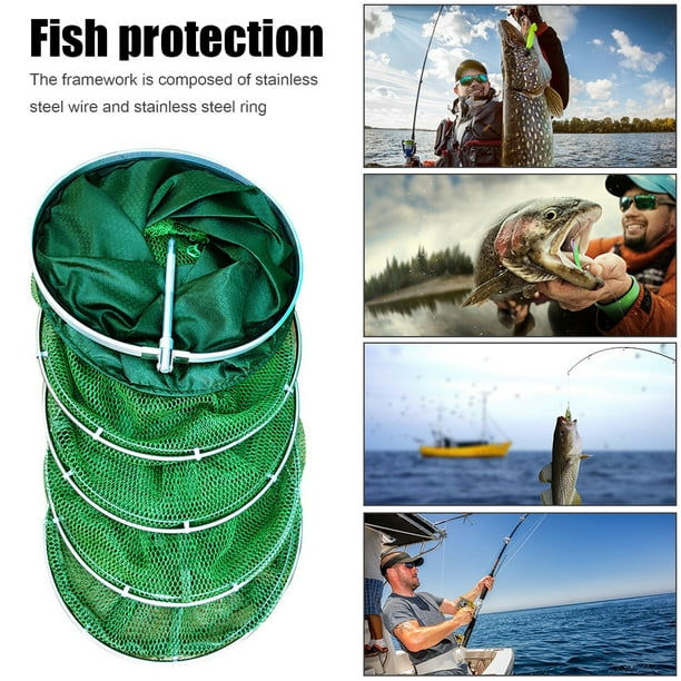 Akerlok Fishing Net Fish Trap Crayfish Basket Carp Fishing Accessories  (25-2.5m) 