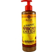 Alaffia Authentic African Black Soap with Fair Trade Shea Butter Tangerine Citrus 16 oz