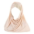 thumbnail image 2 of MSJUHEG Head Scarves for Chemo,Turbans,Hair Scarf,Chemo Headwear,Head Wraps,Cancer Head Hat Cap Hair Cover Wrap Turban Headwear Turban Cap for Scarf Hat Beige One Size, 2 of 4