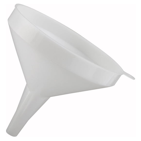 Embudo de Plástico Winco Blanco 6.25 Pulgadas Mediano