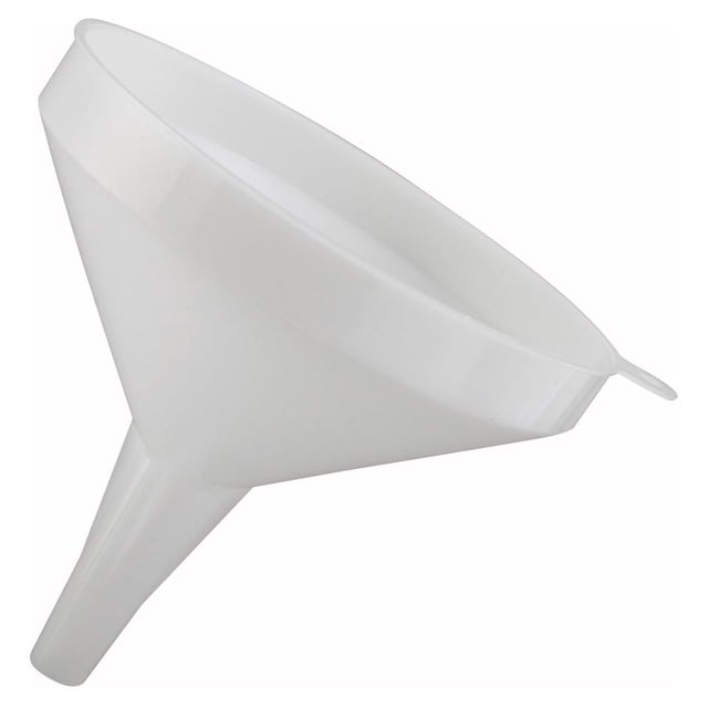 Embudo de Plástico Winco Blanco 6.25 Pulgadas Mediano