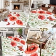 thumbnail image 5 of 5'x8' Area Rugs, Red Spring Floral Indoor Outdoor Area Rug for Living Room Bedroom, Butterfly Botanical Summer Pastoral Washable Bathroom Rugs Kitchen Floor Carpet Mats Home Decor Aesthetic, 5 of 8