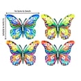 thumbnail image 3 of 4 Pack Metal Butterfly Wall Decor Outdoor, Hanging Metal Butterflies Wall Art Sculptures for Indoor, 3 of 8