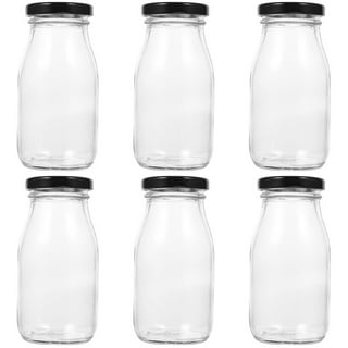 12 Pack Small Glass Milk Bottle Clear Mini Glass Bottles with Lids Glass  Juice Bottle Reusable Small…See more 12 Pack Small Glass Milk Bottle Clear