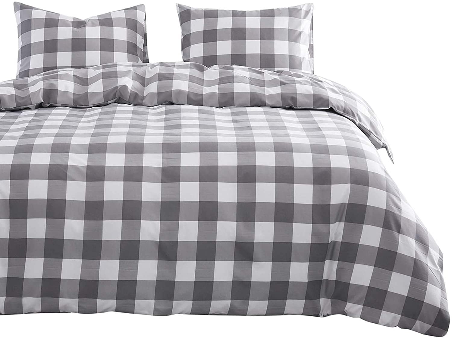 Details about   Comforter Set Gray Grey Check Plaid Geometric 