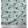 thumbnail image 1 of Soimoi Cotton Duck Fabric Football & Pointer Dog Decor Fabric Printed Yard 42 Inch Wide, 1 of 1