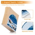 thumbnail image 4 of Merry Christmas Snow Napkin Holders for Tables Napkin Stand Paper Holder Organizer Tabletop Tissue Box Dispenser, 4 of 8