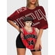 thumbnail image 3 of T-shirt round neck Role Pattern loose short sleeve C21, 3 of 5