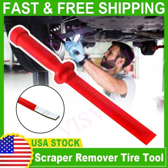 Wheel Balancer Adhesive Stick On Wheel Weight Scraper Remover Tool - RED
