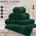 thumbnail image 5 of Dan River Washcloth for Face 12 pack Soft Absorbent and Quick Drying Durable Cotton Face Towel - Hunter Green, 5 of 6