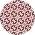 thumbnail image 1 of Ahgly Company Machine Washable Indoor Round Transitional Brown Red Area Rugs, 4' Round, 1 of 7