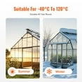 thumbnail image 5 of Choco Moon 14-Piece Clear Polycarbonate Greenhouse Roof Panels, 2' x 4' x 0.32'' Thickness, Durable and Weatherproof for Gardening and Farming Needs, 5 of 11