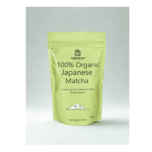MushMatcha Matcha Powder Japanese Style Ceremonial Grade 6A Naturally Caffeinated Antioxidant Rich 1 Count 100g