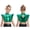 Green, variant on Girls Ruffle Layered Crop Tops Metallic Hip Hop Dance Shirts Raves Festivals Party Dancing Cami Vest Hot Pink 8