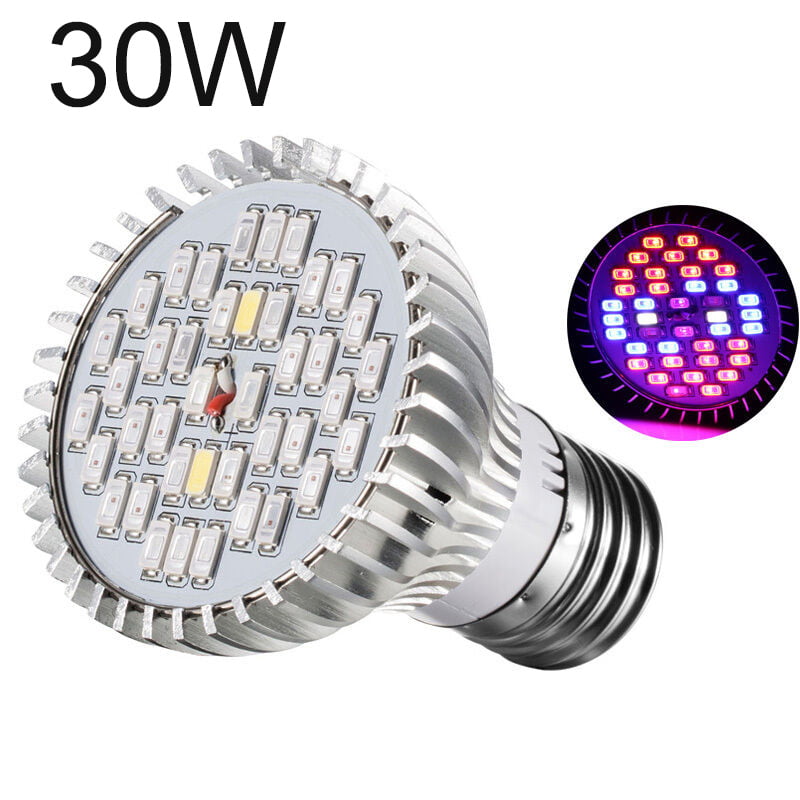 E27 28W LED Full Spectrum Grow Light Lamp Bulb Clip for Plant Flower Hydroponic 