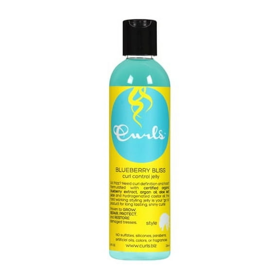 Curls Blueberry Bliss Curl Control Hair Jelly, 8 Oz