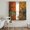 BurntOrange,MapleRed,GoldenYellow,Amber, variant on Fall Forest Sheer Curtains 63 Inch Length 2 Panels Set, Rustic Maple Trees River Nature Scenery Voile Window Treatment Rod Pocket Curtains Sheers Drapes for Bedroom/Living Room/Kitchen 52x"63"x2
