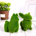 thumbnail image 5 of Easter Artificial Grass Bunny Rabbit Toy Home Office Ornament Decor, 5 of 6