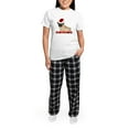 thumbnail image 5 of CafePress - Christmas Pug Dog Pajamas - Women's Short Sleeve Print T-Shirt and Pants Light Cotton Pajama Set, 5 of 7