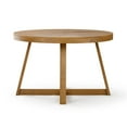 thumbnail image 6 of Plank+Beam Round Dining Table, 47" Solid Wood Kitchen Table, Farmhouse Table for 4, 6 of 8