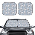 thumbnail image 2 of Goofa Lily Flower Pattern 2 Piece Car Windshield Sun Shade Foldable | Front Windshield Shade for Sun, Heat and UV Rays | Sunshade for Car Front Window-Small, 2 of 7