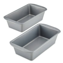Farberware GOLDEN BAKE 2 Pcs Bakeware Nonstick Loaf Pan Set, Dishwasher Safe and Oven Safe to 450°F, Two 9-inch x 5-inch, Gray