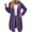 Purple, variant on Cilsoka Women's Zip Up Long Hoodies Oversized Fleece Tunic Sweatshirts Casual Coat with Pocket 2025 Fall Winter Fashion Clothes