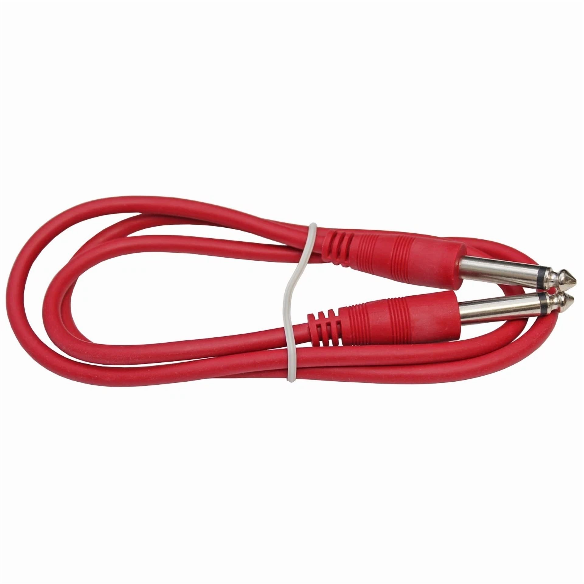 3 Ft Foot Straight 1/4 Mono Guitar To Amp Fx Pedal Pa Dj Audio Patch Cable Red