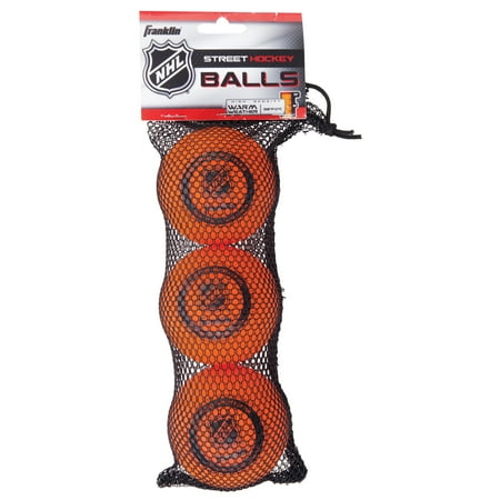 UPC: 0025725214693 | Franklin Street Hockey Balls – Outdoor NHL Hockey Balls – Low Bounce – 3 Pack – Orange