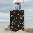 thumbnail image 4 of Uemuo Red White Flowers Printed Washable Luggage Cover - Fashion Suitcase Protector Fits 18-32 Inch Luggage -Small, 4 of 9