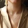thumbnail image 6 of Gold ladies pearl necklace, 14K gold plated ladies multi-layer pearl necklace, fashion simple herringbone chain ladies pearl necklace jewellery gift, 6 of 6