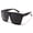 Matte Black, variant on JERI Super Dark XL Trapezoid Square Polarized Sunglasses – ShadyVEU® UV400 Protection, Oversized Flat Top Designer-Inspired Black Shades